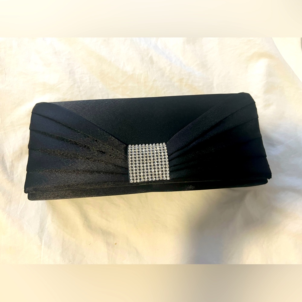 Black and silver elegant clutch